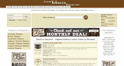 Desktop Screenshot of luxurytobaccoreviews.com